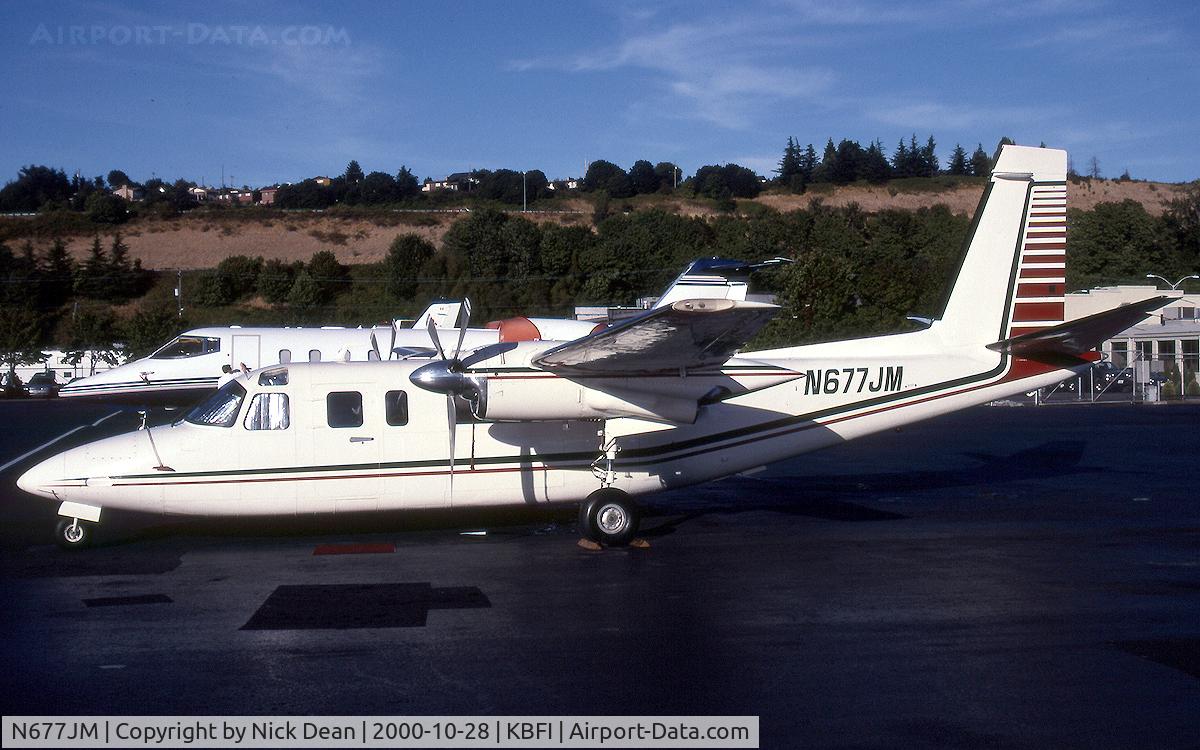 N677JM, 1973 Rockwell 690A Turbo Commander Turbo Commander C/N 11102, KBFI