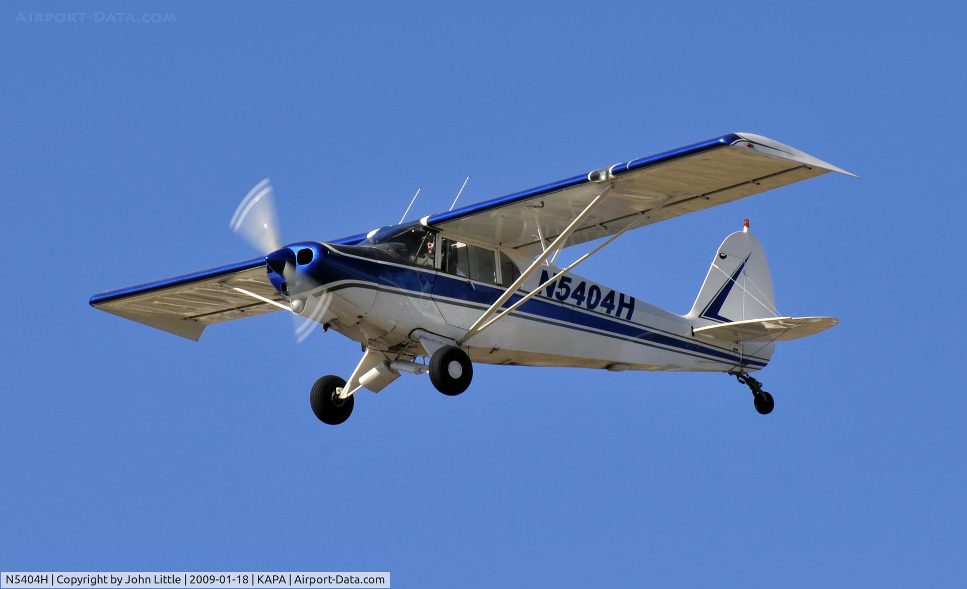 N5404H, 1947 Piper PA-14 Family Cruiser C/N 14-518, On Approach to 17L