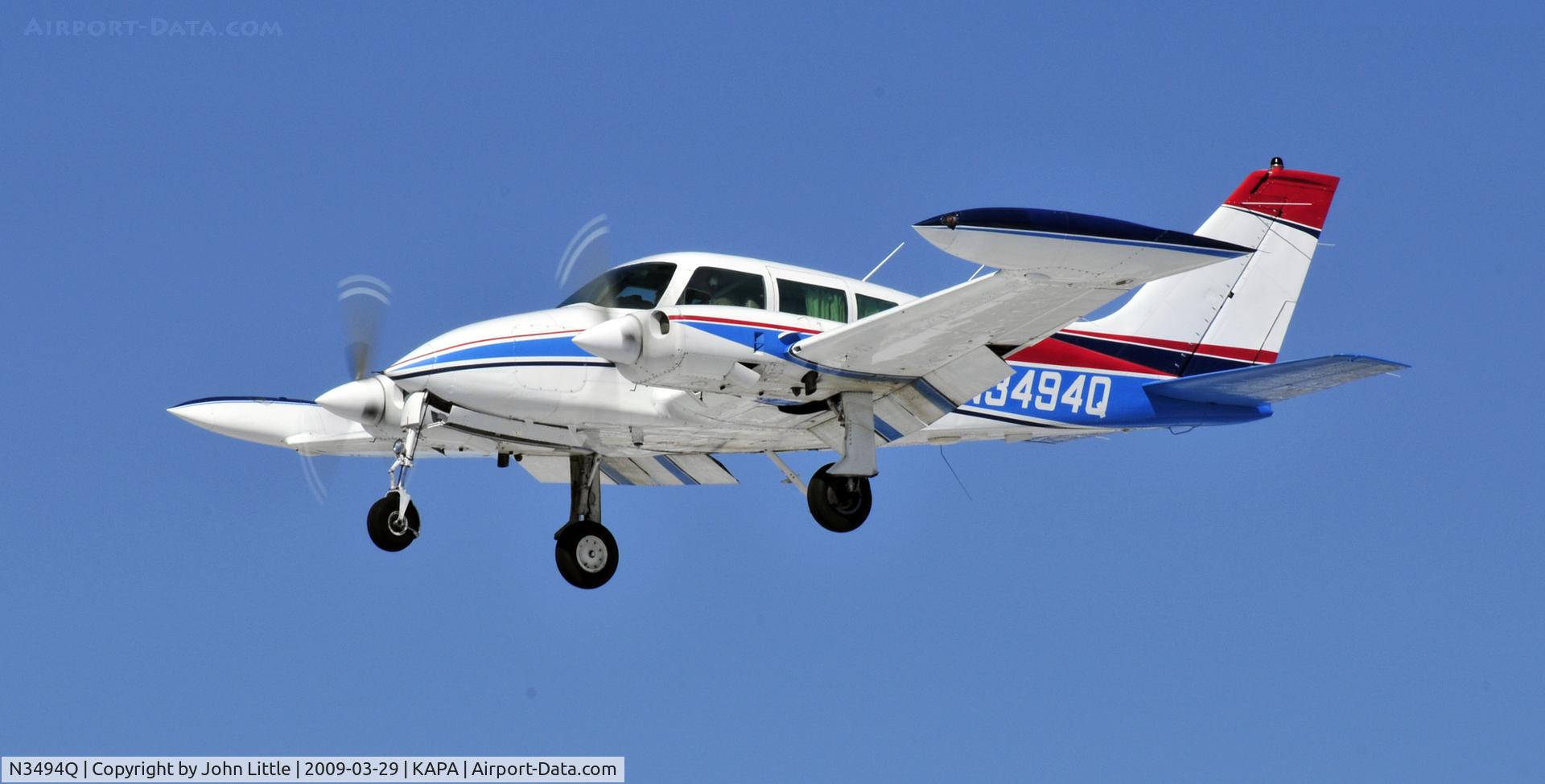N3494Q, 1967 Cessna 320E Executive Skyknight C/N 320E-0094, Approach to 17L