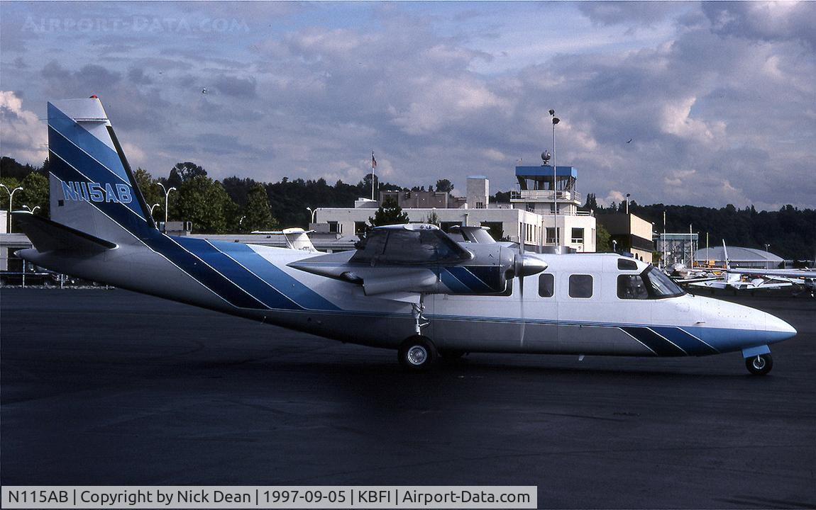 N115AB, 1975 Rockwell 690A Turbo Commander C/N 11231, KBFI