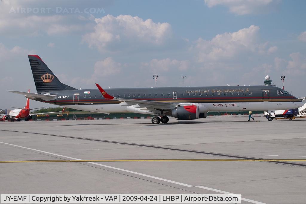 JY-EMF, 2007 Embraer 195LR (ERJ-190-200LR) C/N 19000067, Royal Jordanian Embraer 190