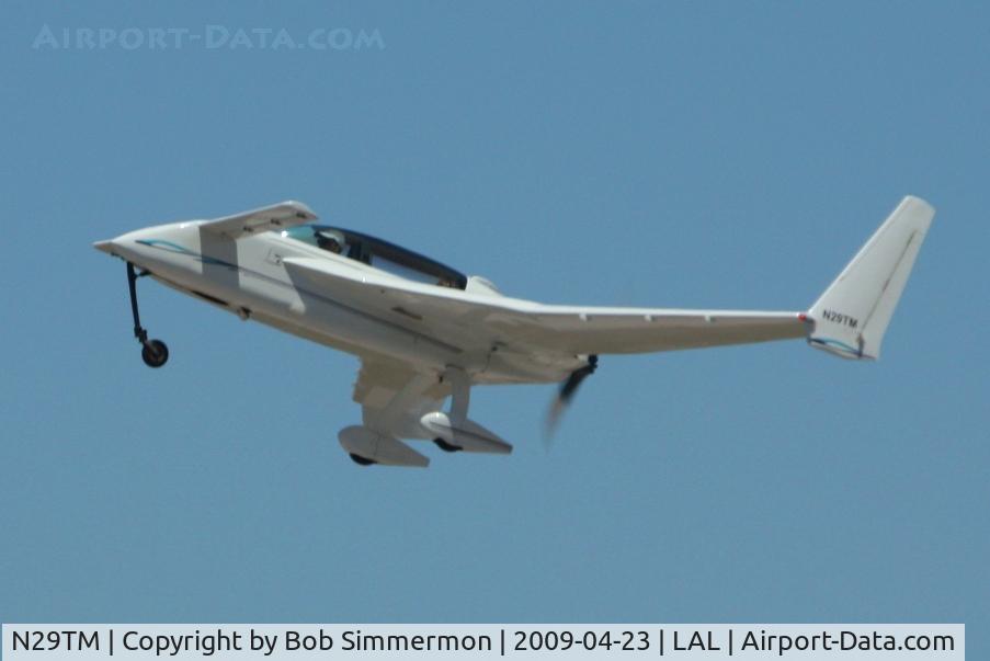 N29TM, 1987 Rutan Long-EZ C/N 729, Departing Sun N Fun 2009 - Lakeland, Florida