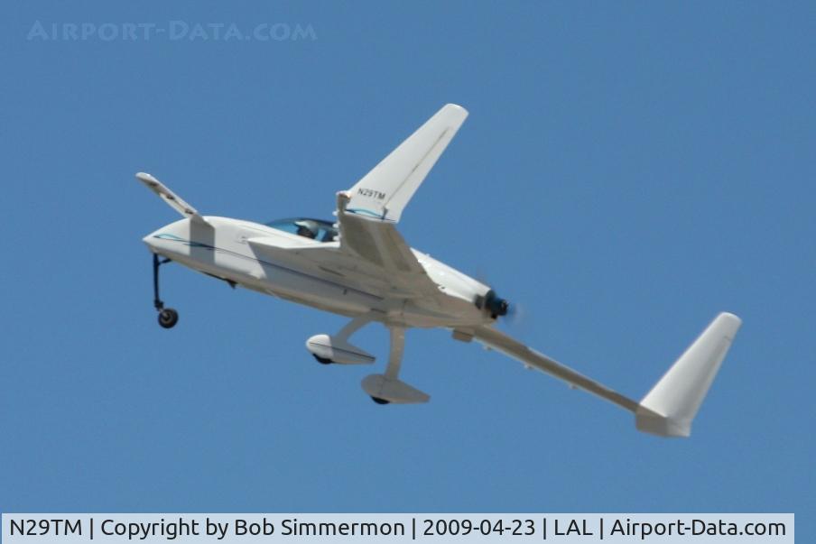 N29TM, 1987 Rutan Long-EZ C/N 729, Departing Sun N Fun 2009 - Lakeland, Florida