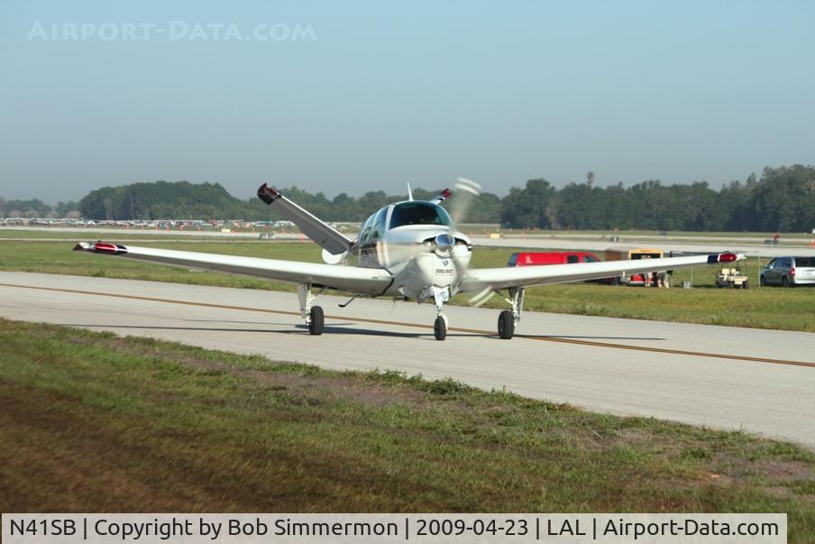 N41SB, 1964 Beech S35 Bonanza C/N D-7608, Arriving at Sun N Fun '09 - Lakeland, Florida