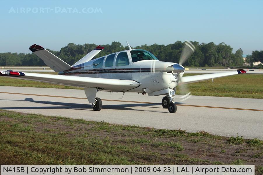 N41SB, 1964 Beech S35 Bonanza C/N D-7608, Arriving at Sun N Fun '09 - Lakeland, Florida