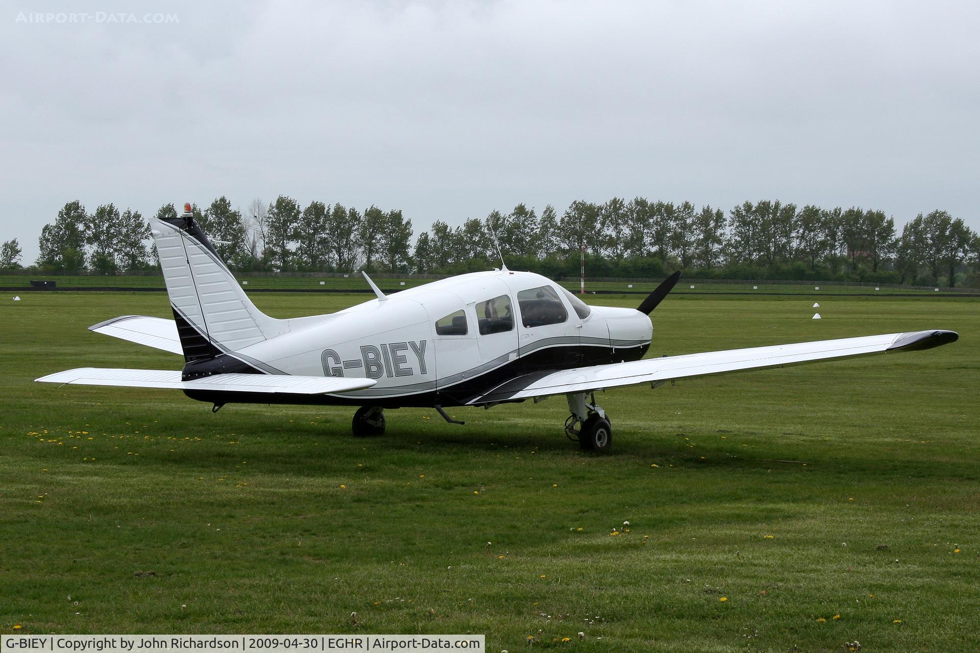 G-BIEY, 1976 Piper PA-28-151 Cherokee Warrior C/N 28-7715213, At Goodwood