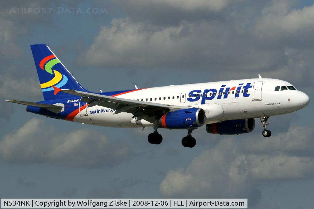N534NK, 2008 Airbus A319-132 C/N 3395, visitor