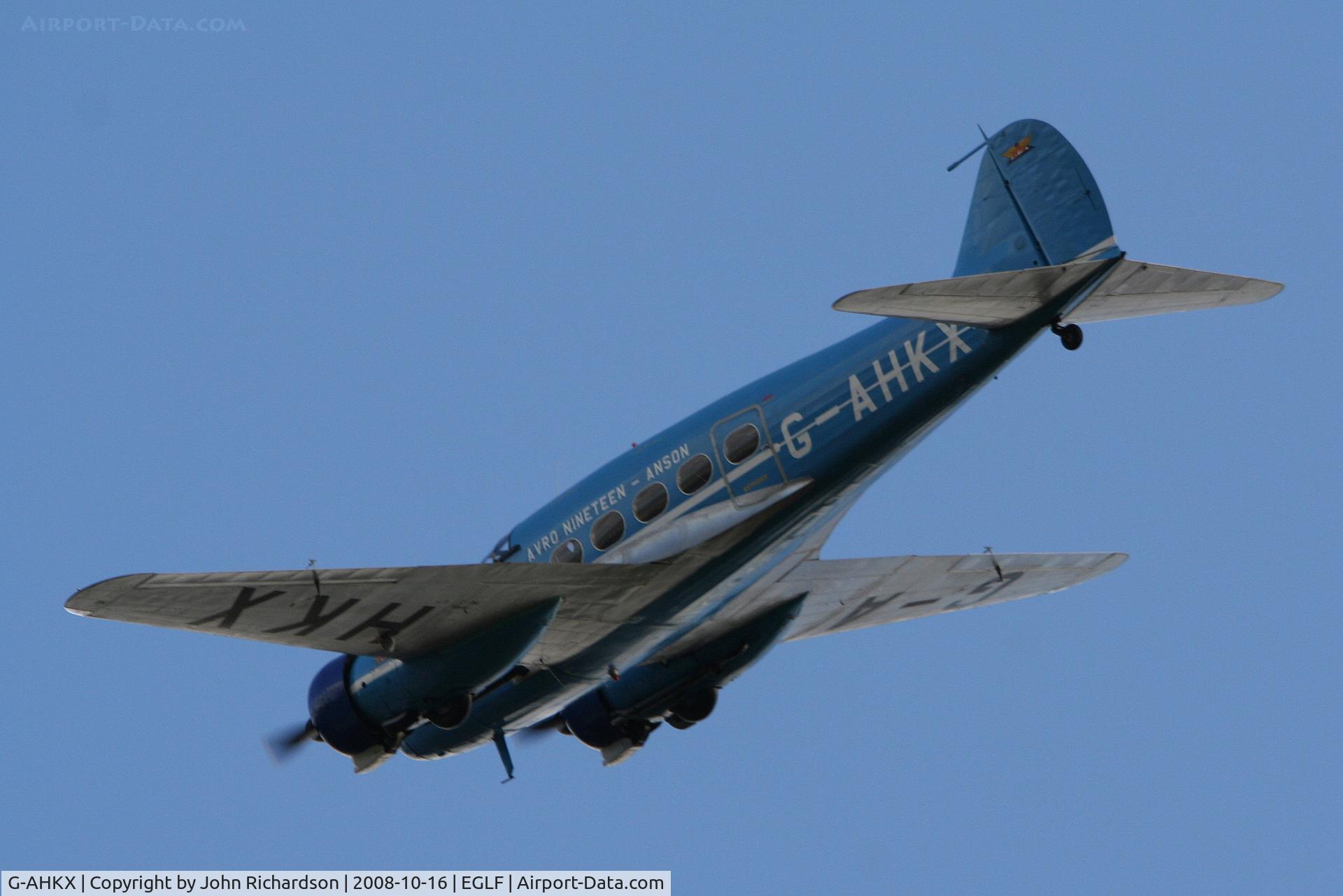 G-AHKX, 1946 Avro 652A Anson C.19 Series 2 C/N 1333, At Cody Centenary