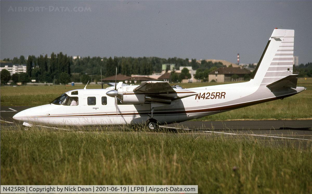N425RR, 1975 Rockwell 690A Turbo Commander Turbo Commander C/N 11259, LFPB Paris Le Bourget