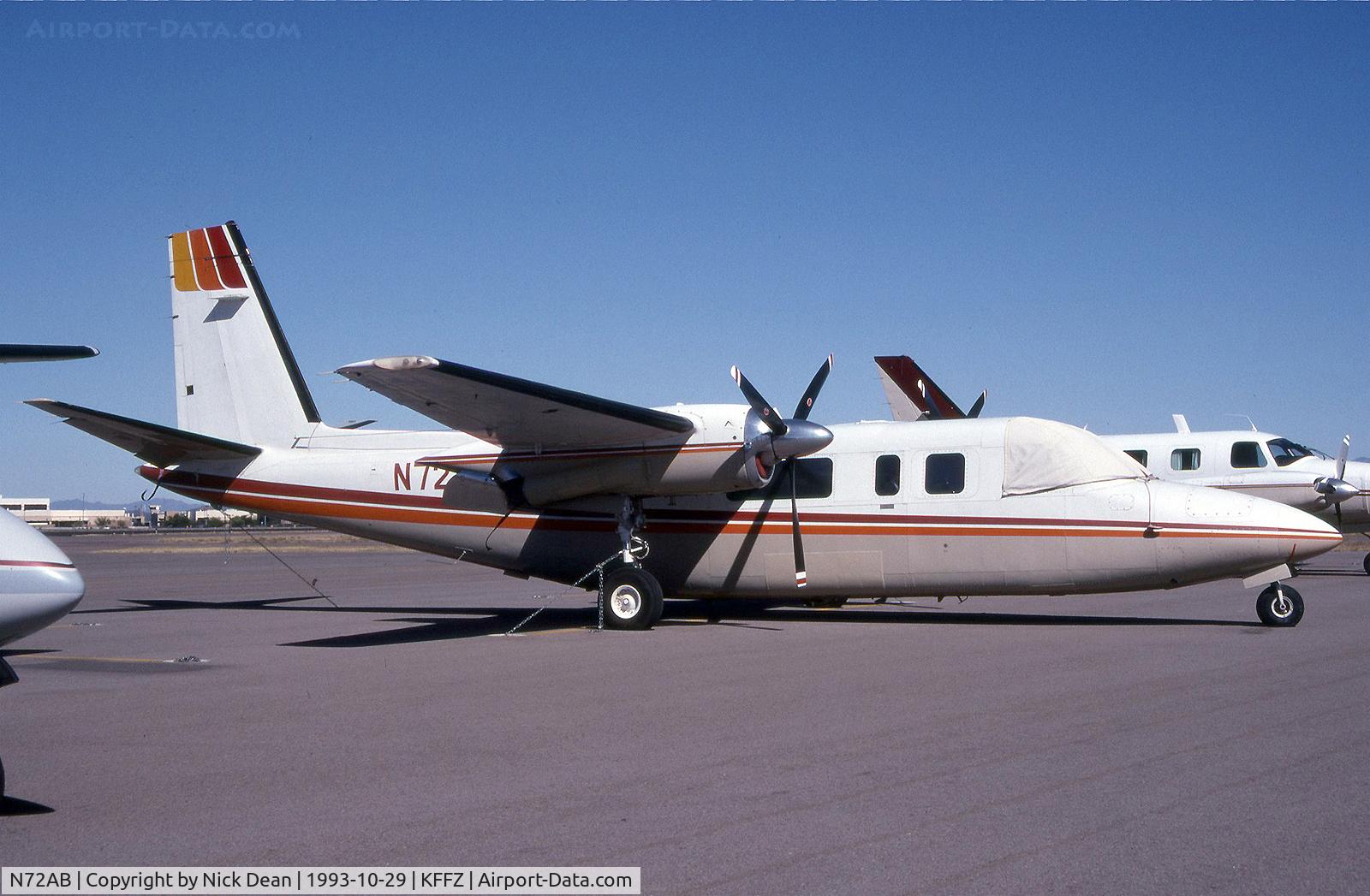 N72AB, 1976 Rockwell 690A Turbo Commander Turbo Commander C/N 11332, KFFZ