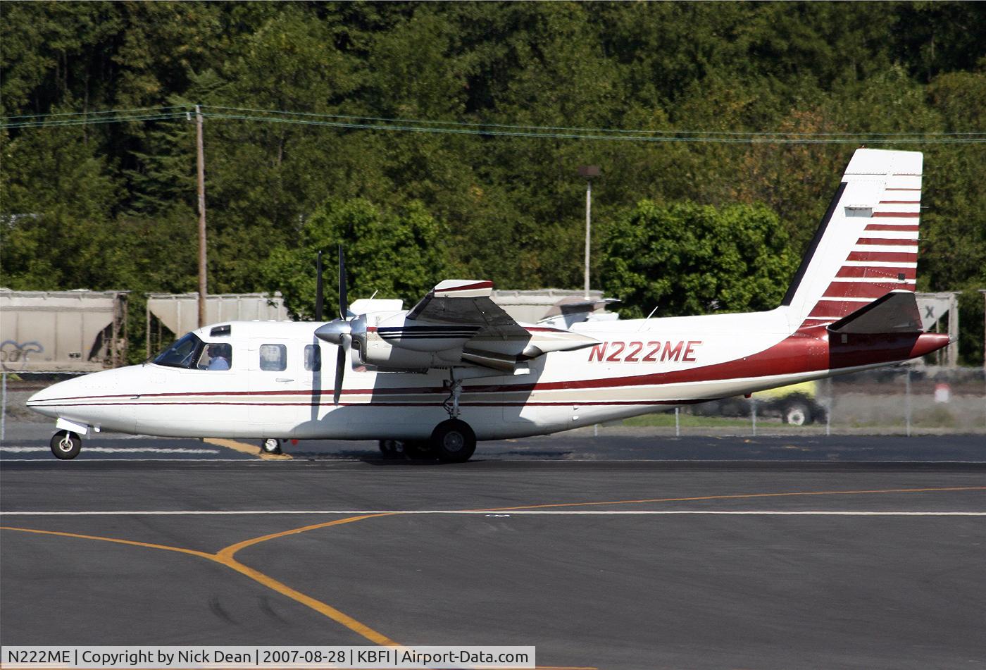 N222ME, 1976 Aero Commander 690A Turbo Commander C/N 11338, KBFI