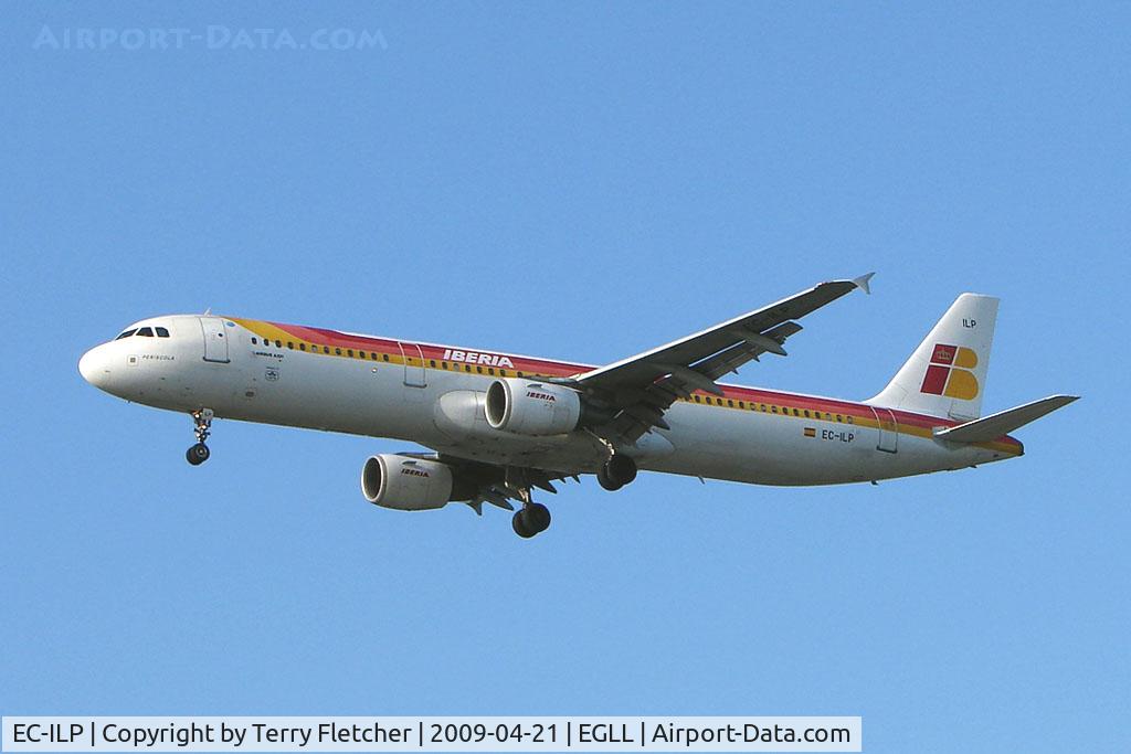 EC-ILP, 2002 Airbus A321-211 C/N 1716, Iberia A321 on approach to London Heathrow