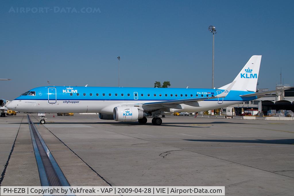 PH-EZB, 2008 Embraer 190LR (ERJ-190-100LR) C/N 19000235, KLM Embraer 190