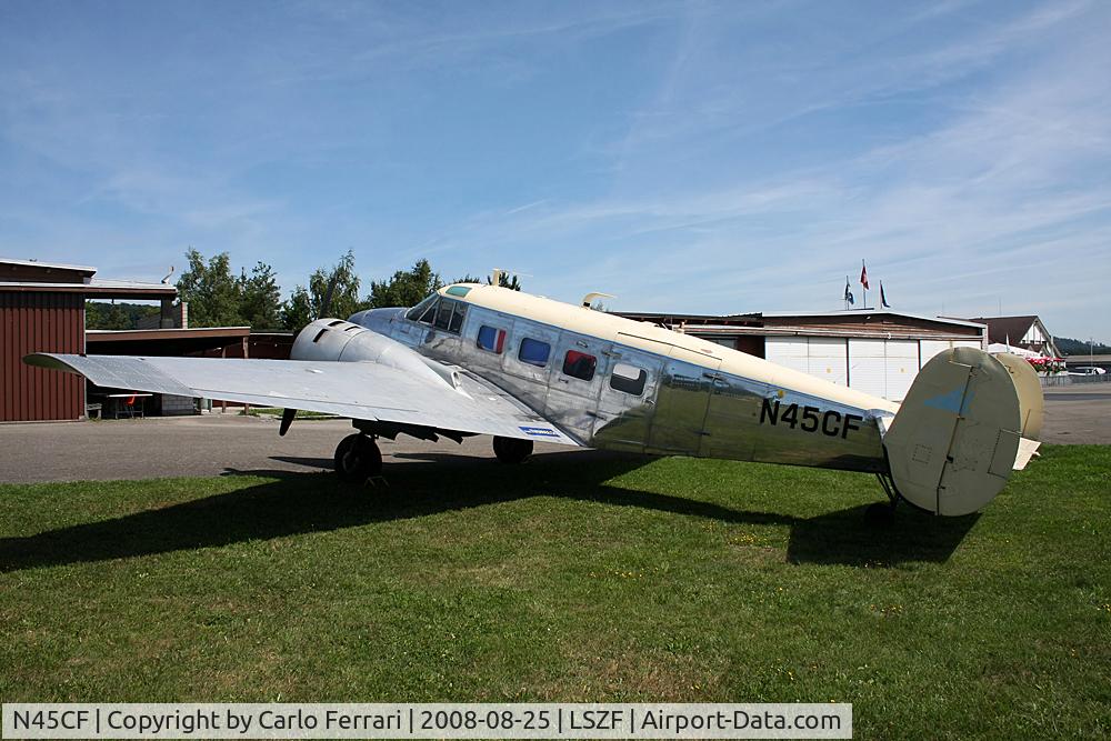 N45CF, 1959 Beech G18S C/N BA-466, Summer in Switzerland