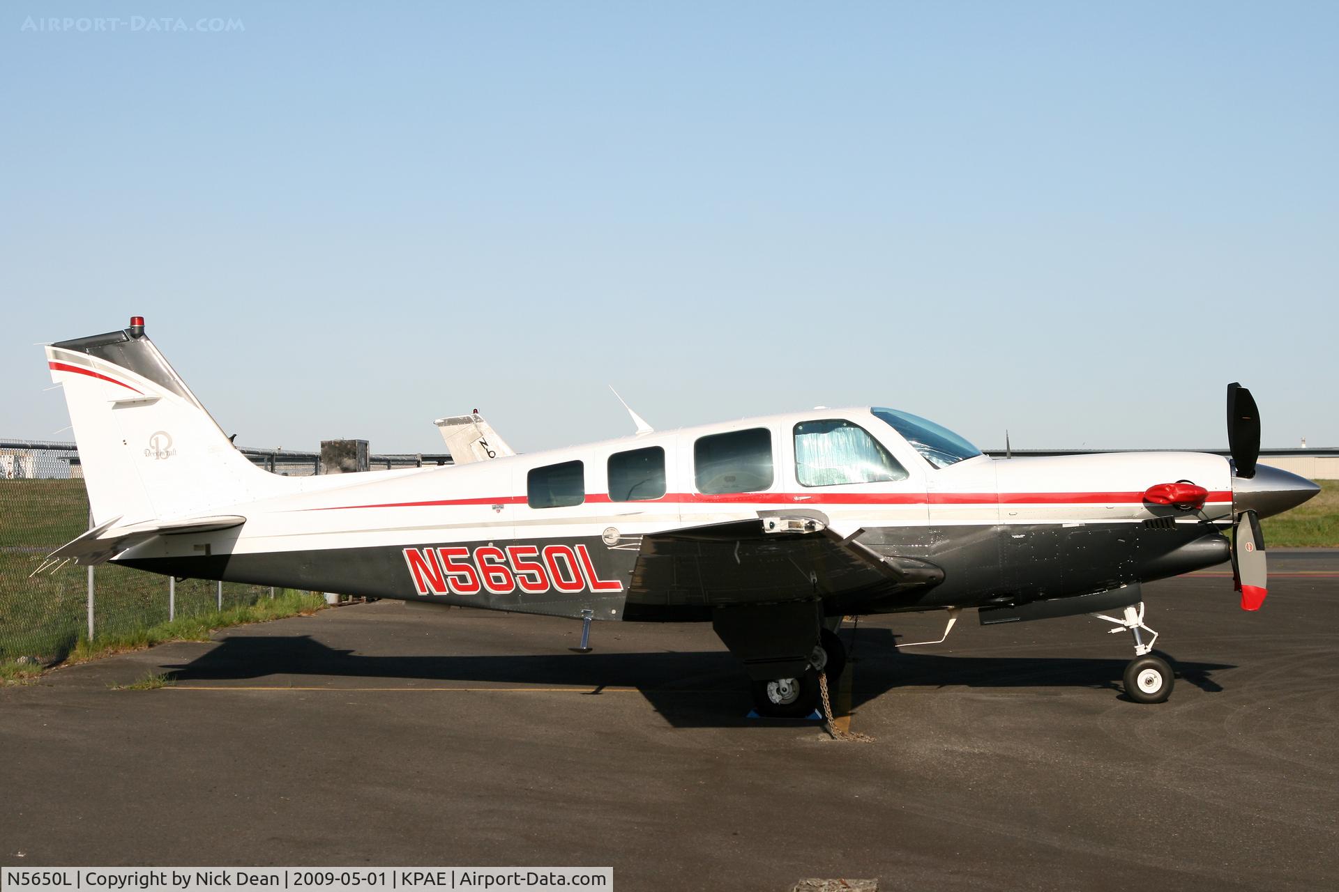 N5650L, 1990 Beech B36TC Bonanza C/N EA-505, KPAE