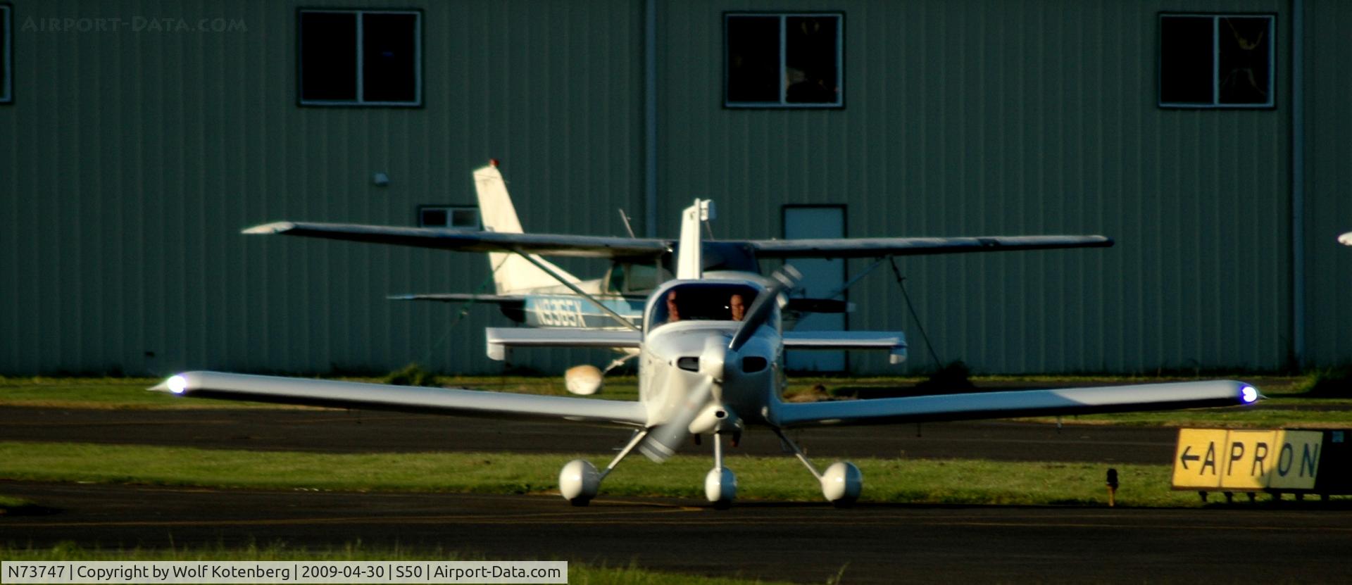 N73747, Vans RV-10 C/N 40716, front profile of an RV10