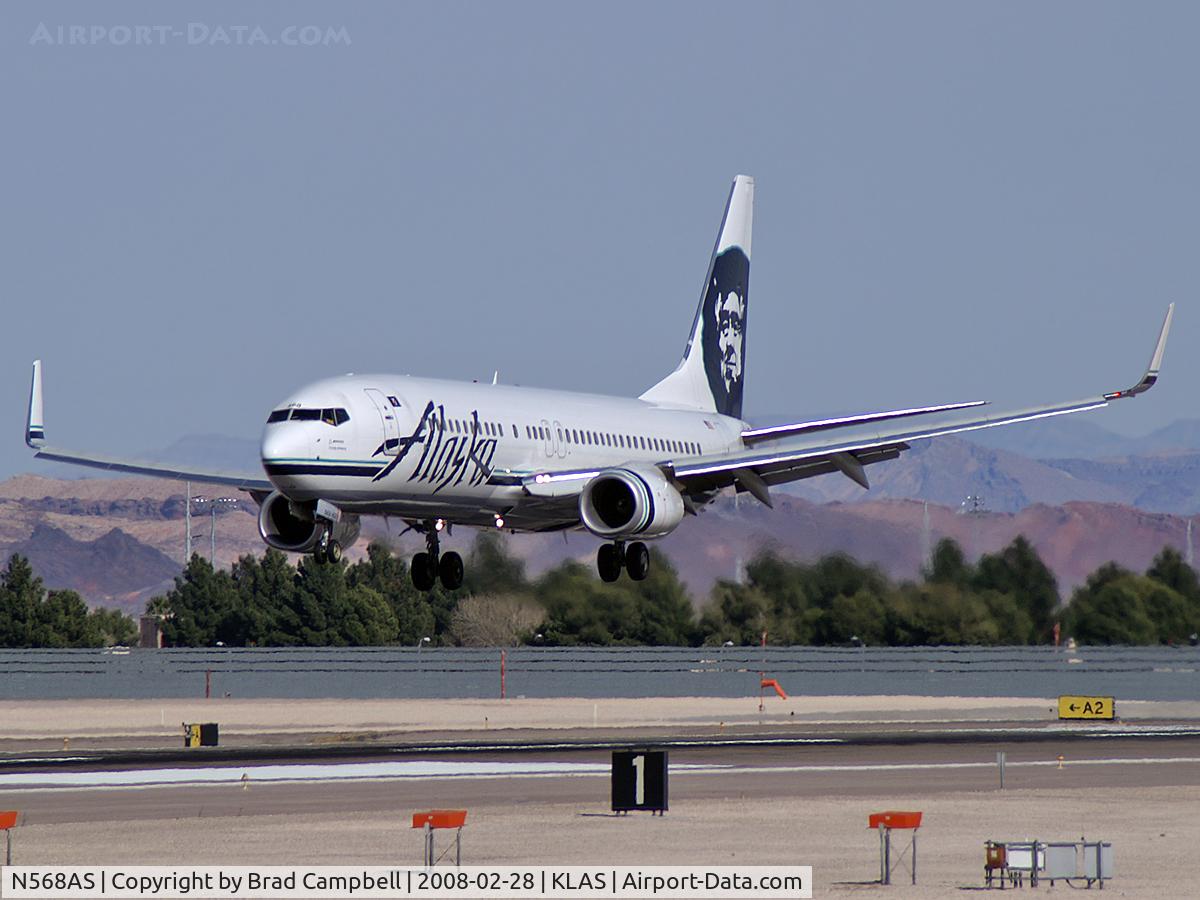 N568AS, 2007 Boeing 737-890 C/N 35183, Alaska Airlines / 2007 Boeing 737-890