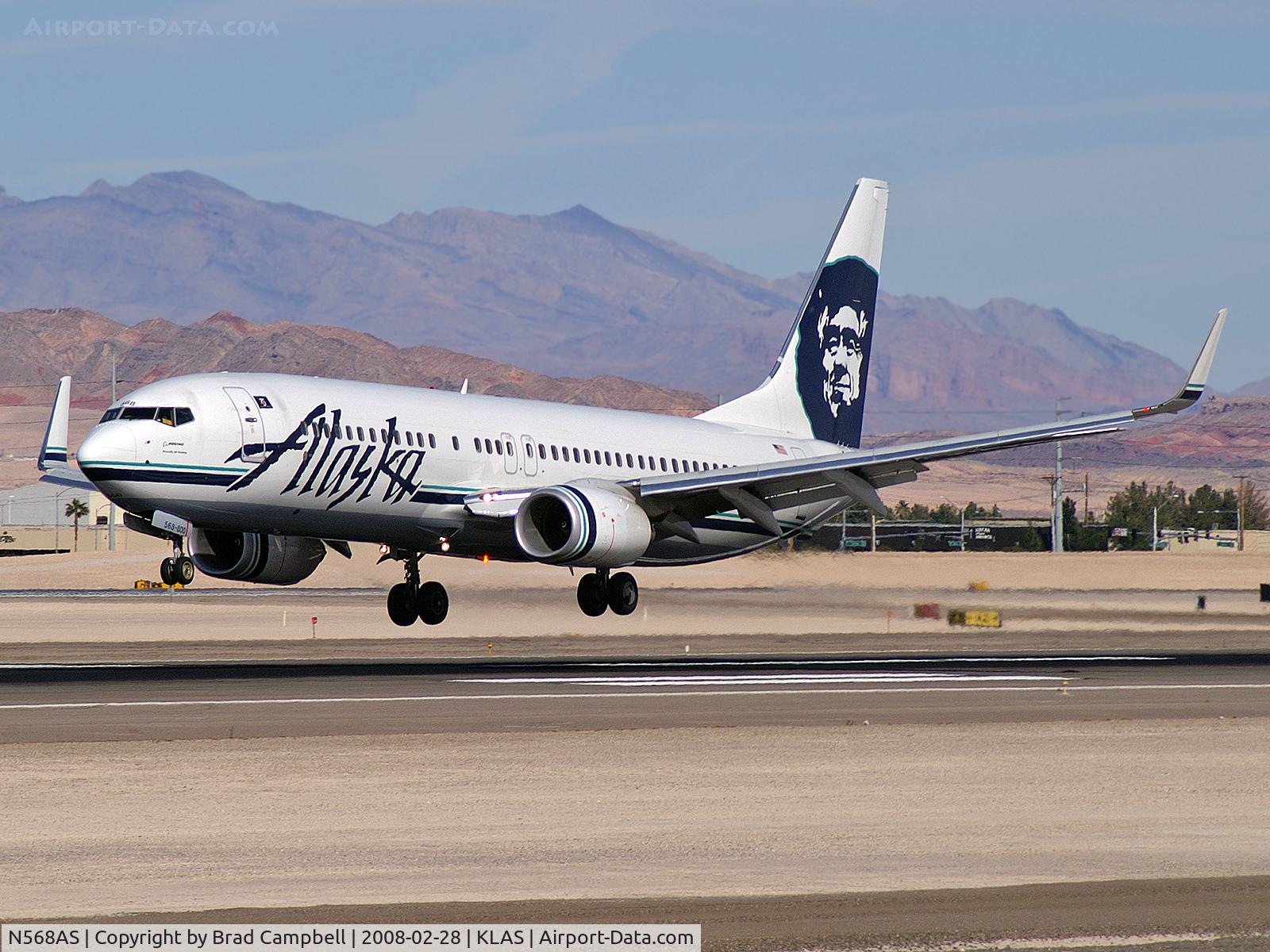 N568AS, 2007 Boeing 737-890 C/N 35183, Alaska Airlines / 2007 Boeing 737-890