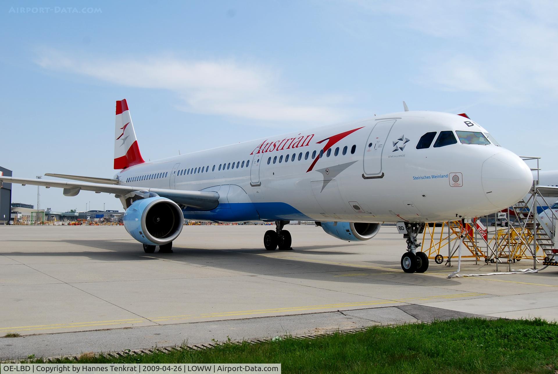 OE-LBD, 1998 Airbus A321-211 C/N 920, Austrian Airlines Airbus A321