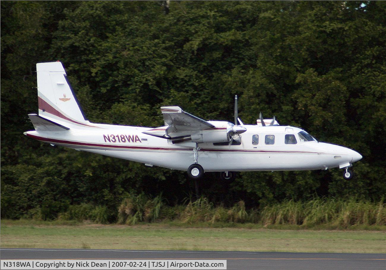 N318WA, 1977 Rockwell 690B Turbo Commander C/N 11444, TJSJ