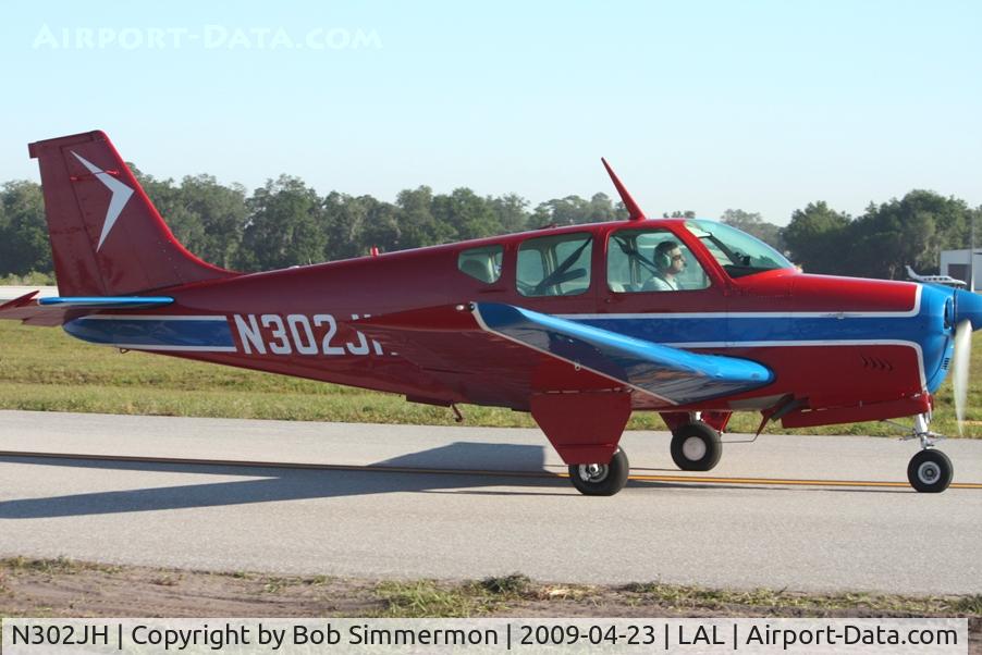 N302JH, 1962 Beech 35-B33 Debonair C/N CD-517, Arriving at Sun N Fun '09 - Lakeland, Florida