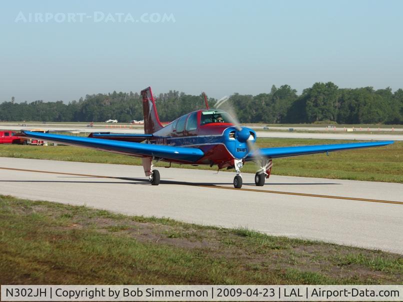 N302JH, 1962 Beech 35-B33 Debonair C/N CD-517, Arriving at Sun N Fun '09 - Lakeland, Florida