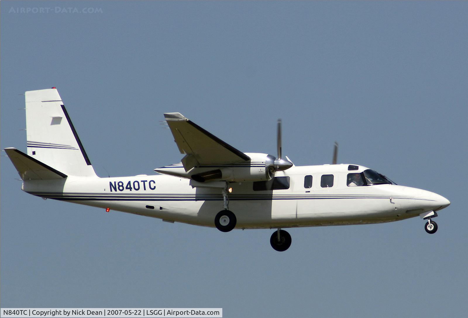 N840TC, 1981 Gulfstream American 695 Jetprop 1000 C/N 11688, LSGG