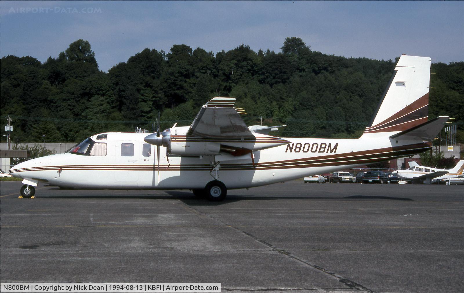 N800BM, 1981 Rockwell 690C Turbo Commander C/N 11691, KBFI
