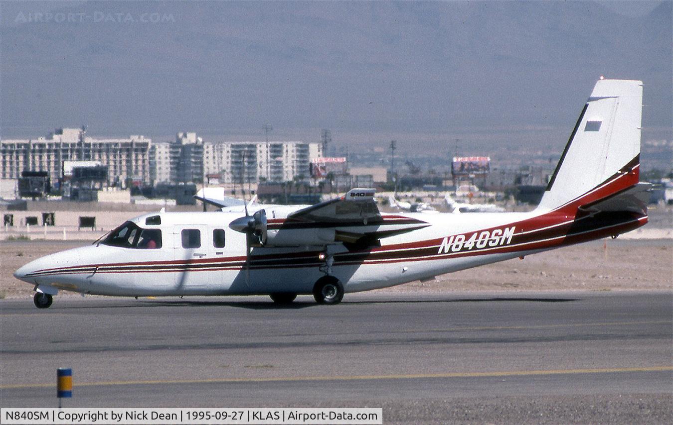 N840SM, 1981 Gulfstream Am Corp Comm Div 690C C/N 11700, KLAS