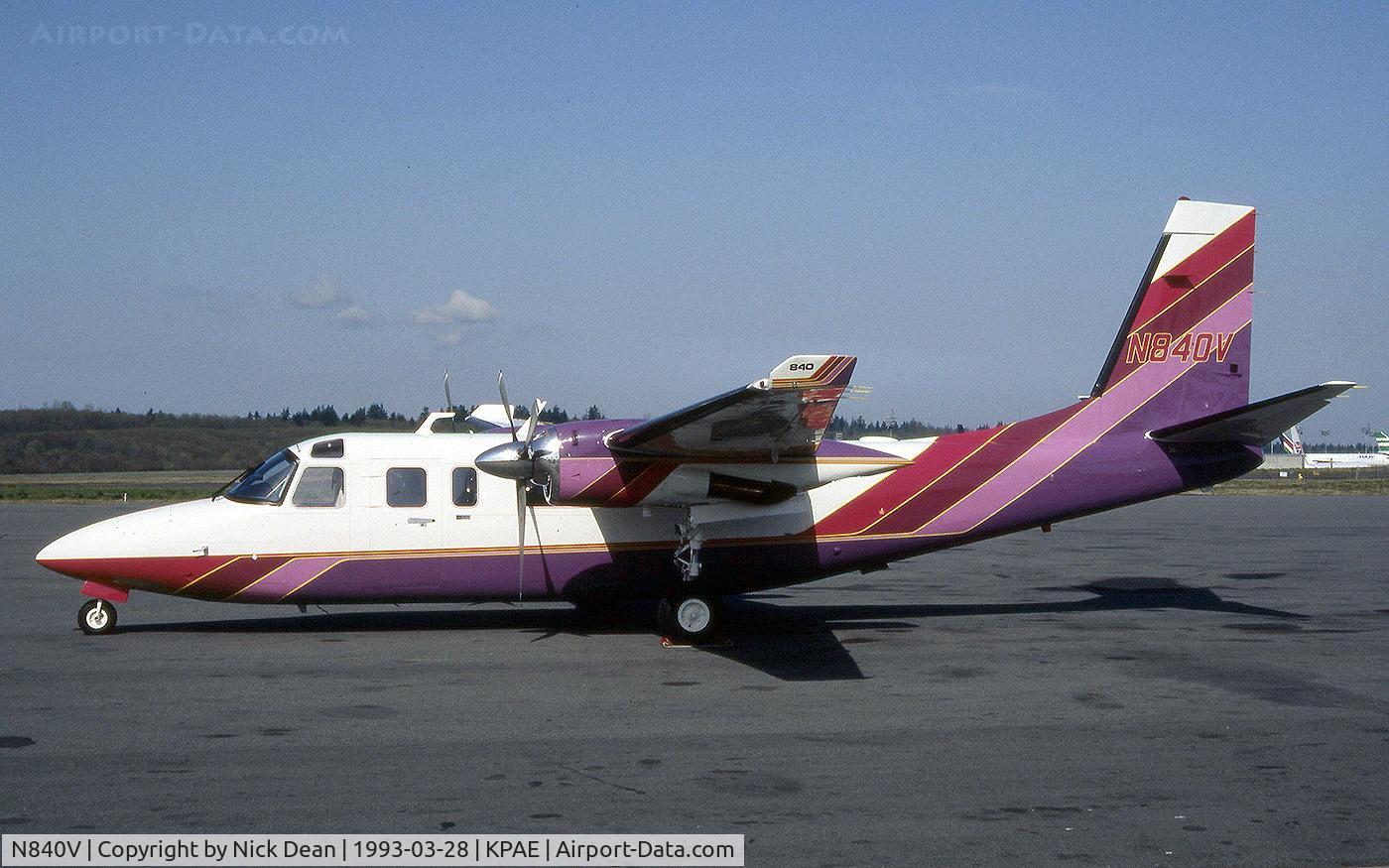 N840V, 1982 Gulfstream Am Corp Comm Div 690C C/N 11727, KPAE