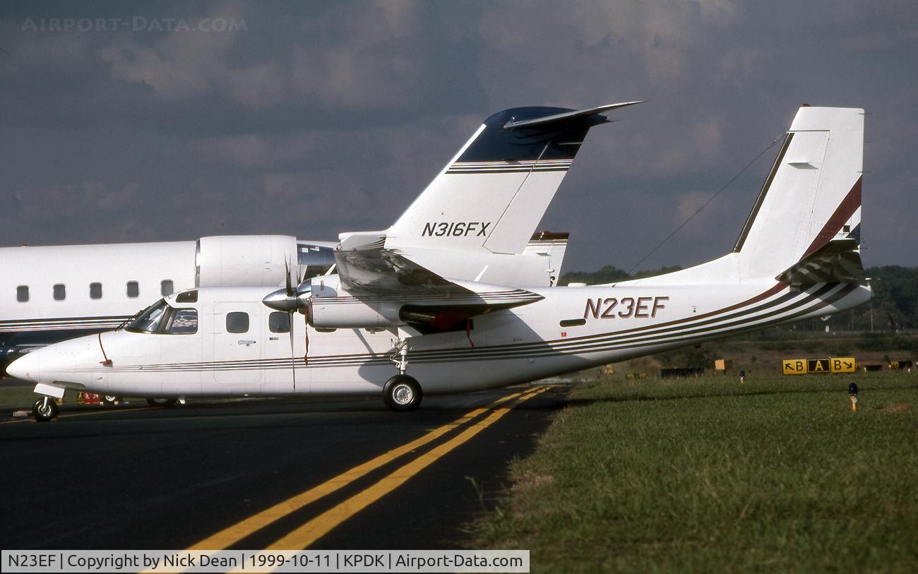 N23EF, 1982 Rockwell 690D Turbo Commander C/N 15007, KPDK (W/O 5-May-2005 @ KVGT when the pilot became sick and a passenger attempted to land the aircraft and crashed short of the runway)