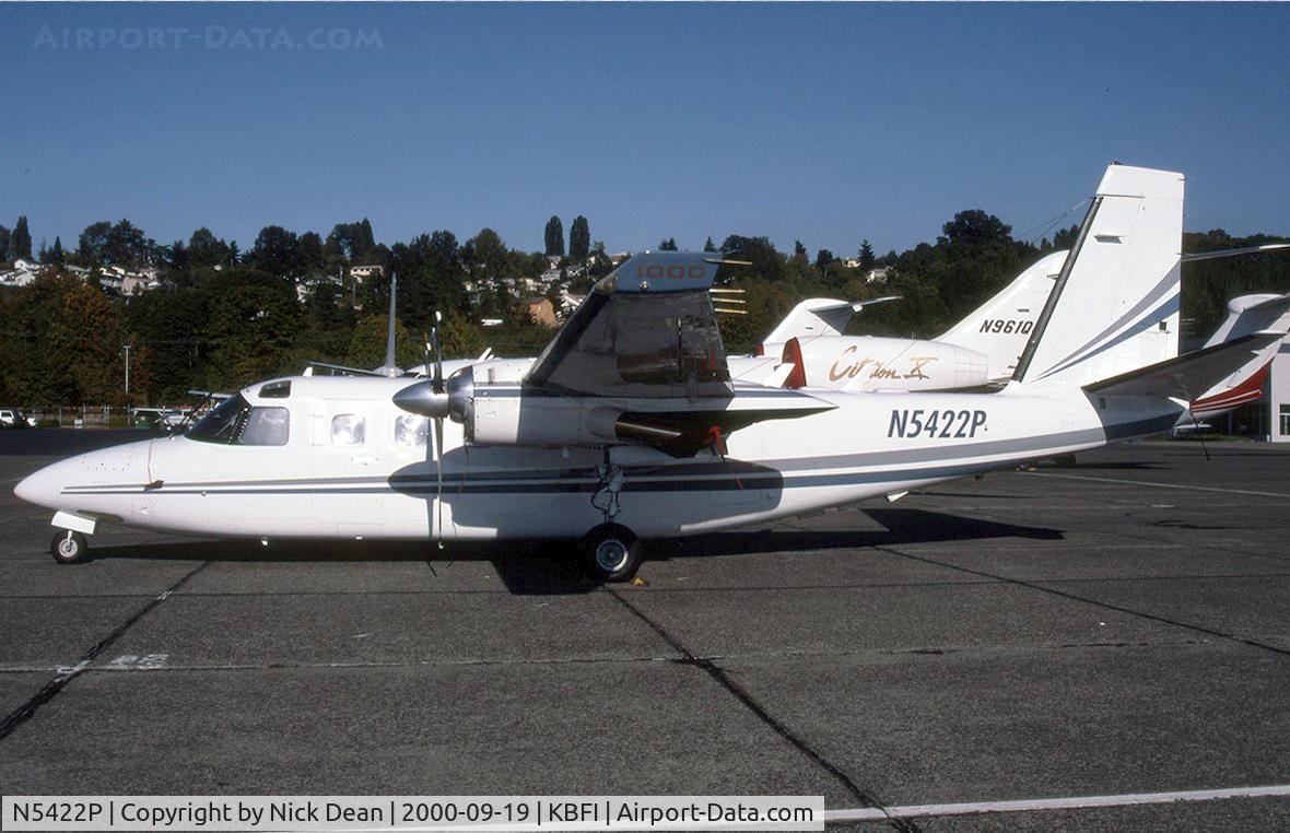 N5422P, 1982 Rockwell 695A Turbo Commander C/N 96011, KBFI