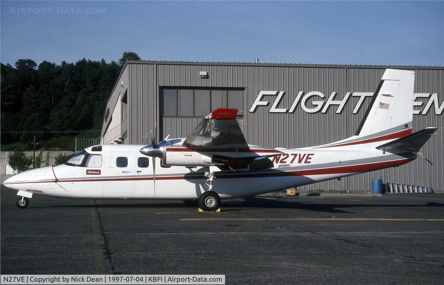 N27VE, 1984 Gulfstream Aerospace 695B C/N 96202, KBFI