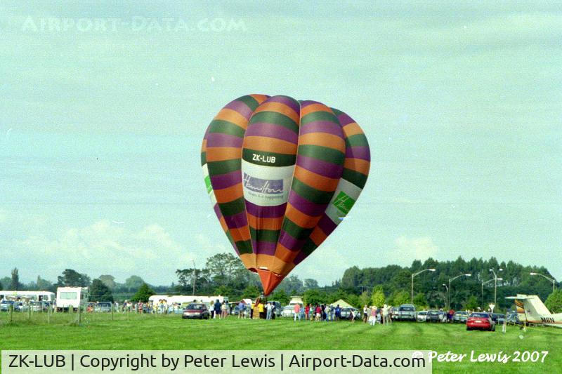 ZK-LUB, Cameron V-77 C/N 2995, Waikato Hot Air Balloon Club Inc., Hamilton