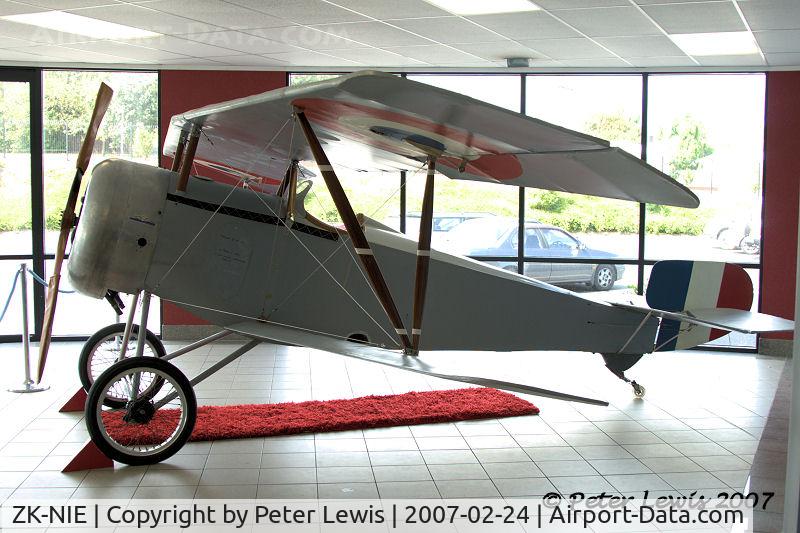 ZK-NIE, 1992 Nieuport 11 Bebe Replica C/N MAANZ/471, N R M Lopez, Auckland