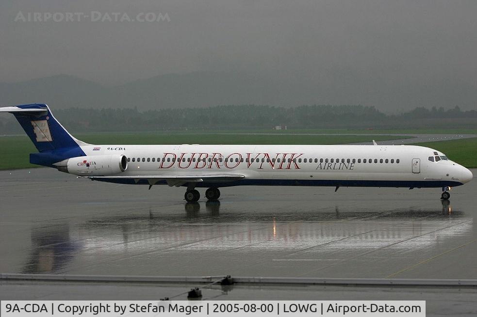9A-CDA, 1987 McDonnell Douglas MD-83 (DC-9-83) C/N 49602, Dubrovnik Airline MD-83