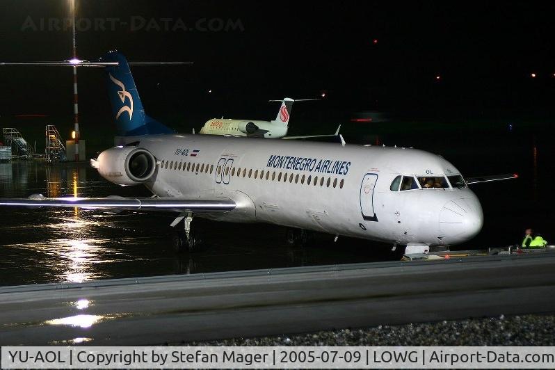 YU-AOL, 1989 Fokker 100 (F-28-0100) C/N 11268, Montenegro Fokker 100