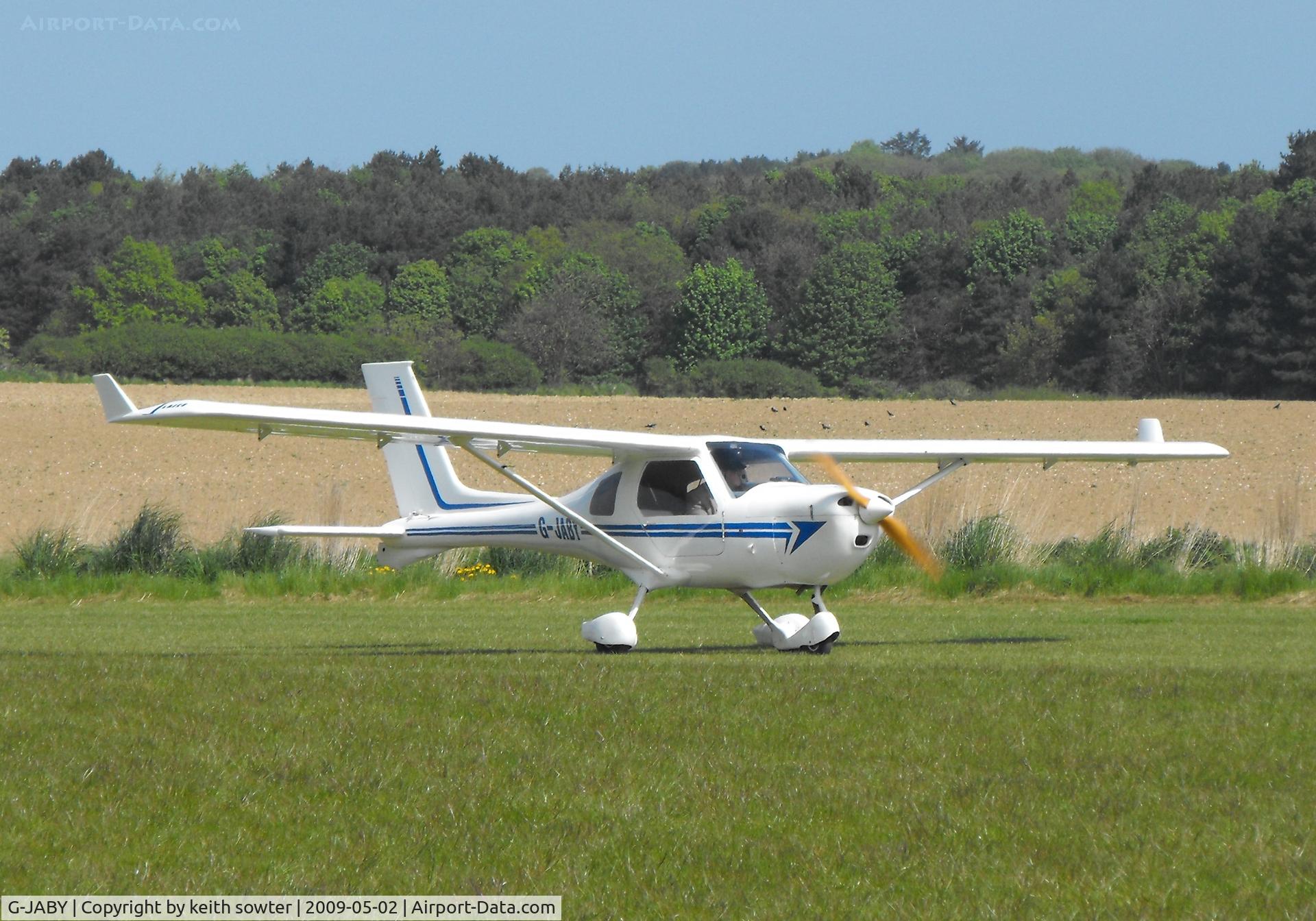 G-JABY, 2003 Jabiru SPL-450 C/N PFA 274A-13672, Arriving at Northrepps