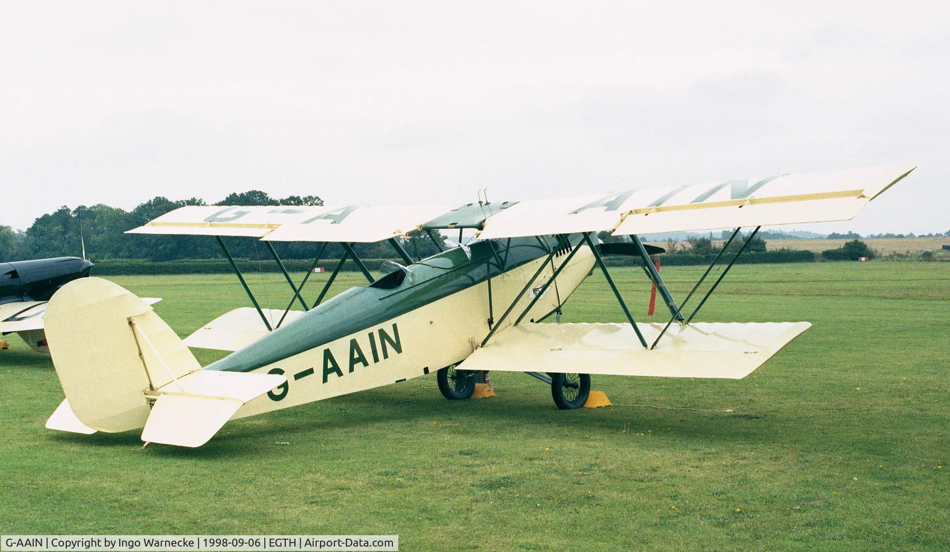 G-AAIN, 1934 Parnall Elf II C/N J.6, Parnall Elf II of the Shuttleworth Collection at the 1998 Shuttleworth Pageant