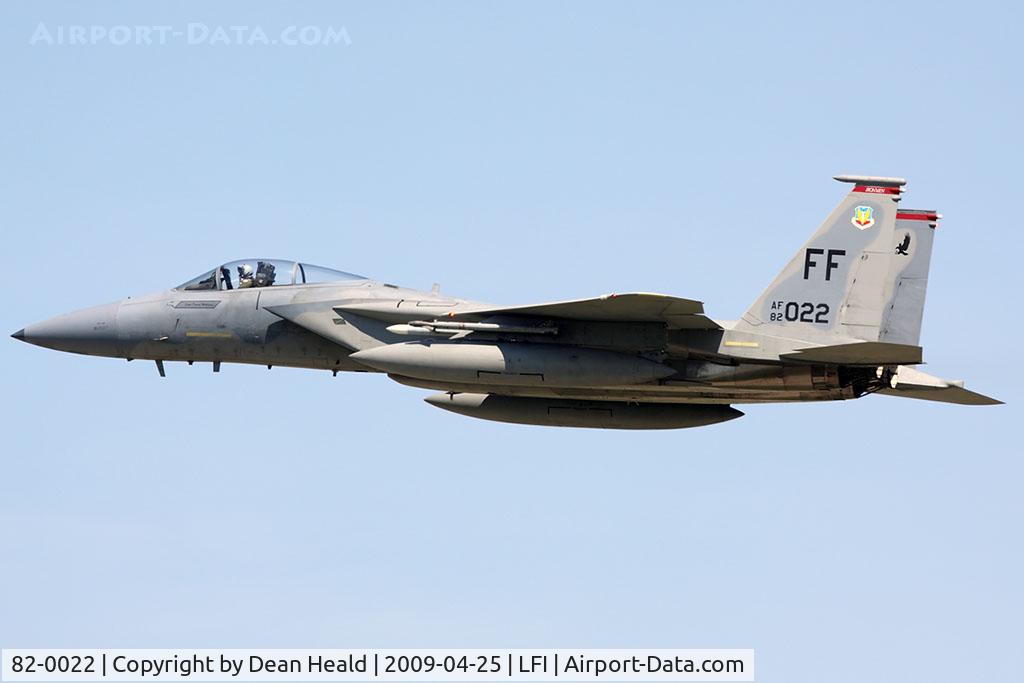 82-0022, 1982 McDonnell Douglas F-15C Eagle C/N 0836/C253, USAF McDonnell Douglas F-15C Eagle 82-0022 from the 71st FS Ironmen based at Langley AFB.