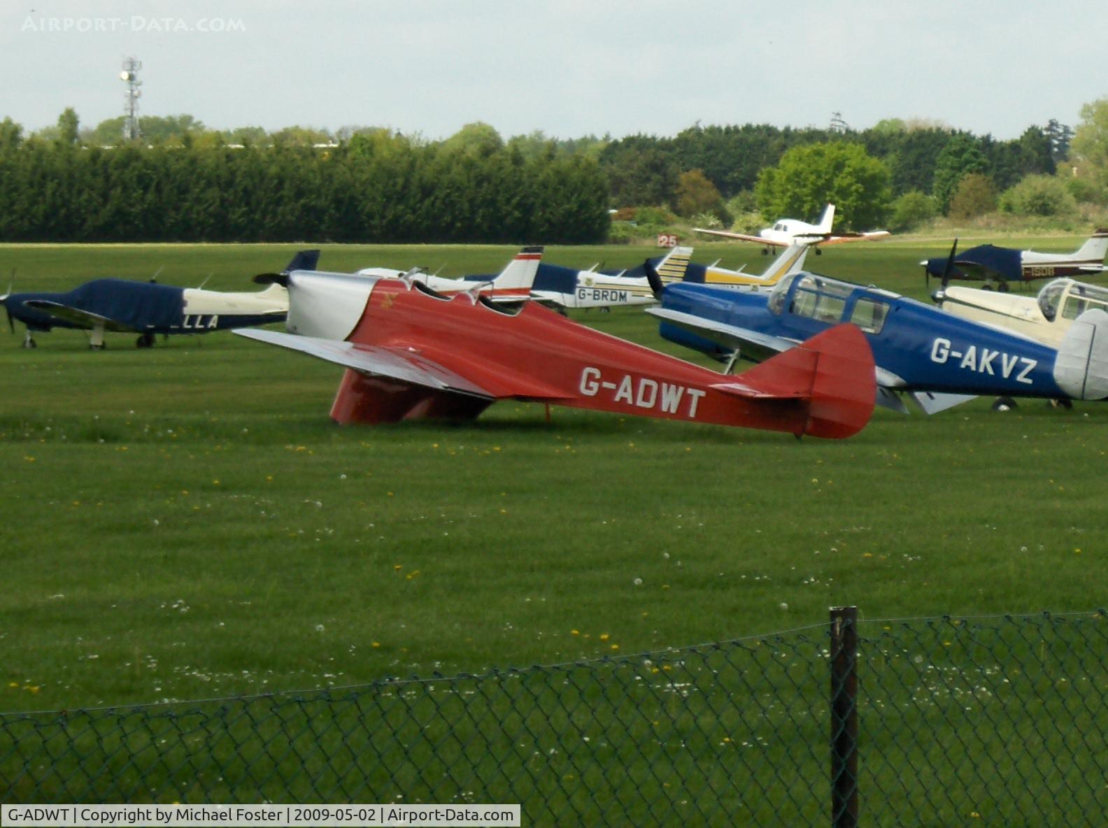 G-ADWT, 1935 Miles M2W Hawk Trainer C/N 215, A gathering of Miles aircraft at White Waltham