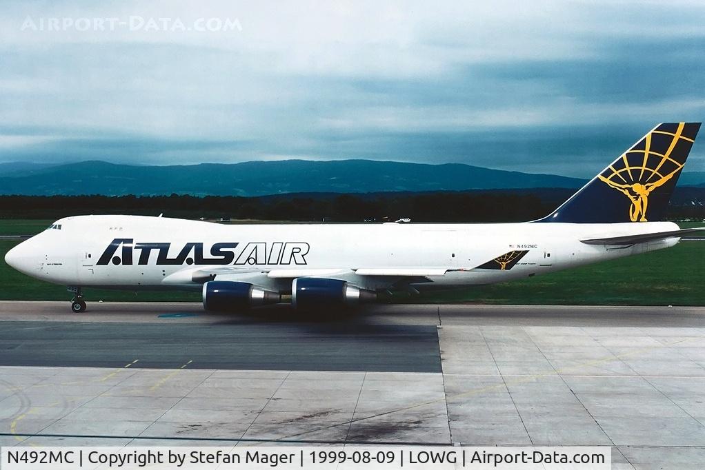 N492MC, 1998 Boeing 747-47UF C/N 29253, Atlas Air B744F at GRZ