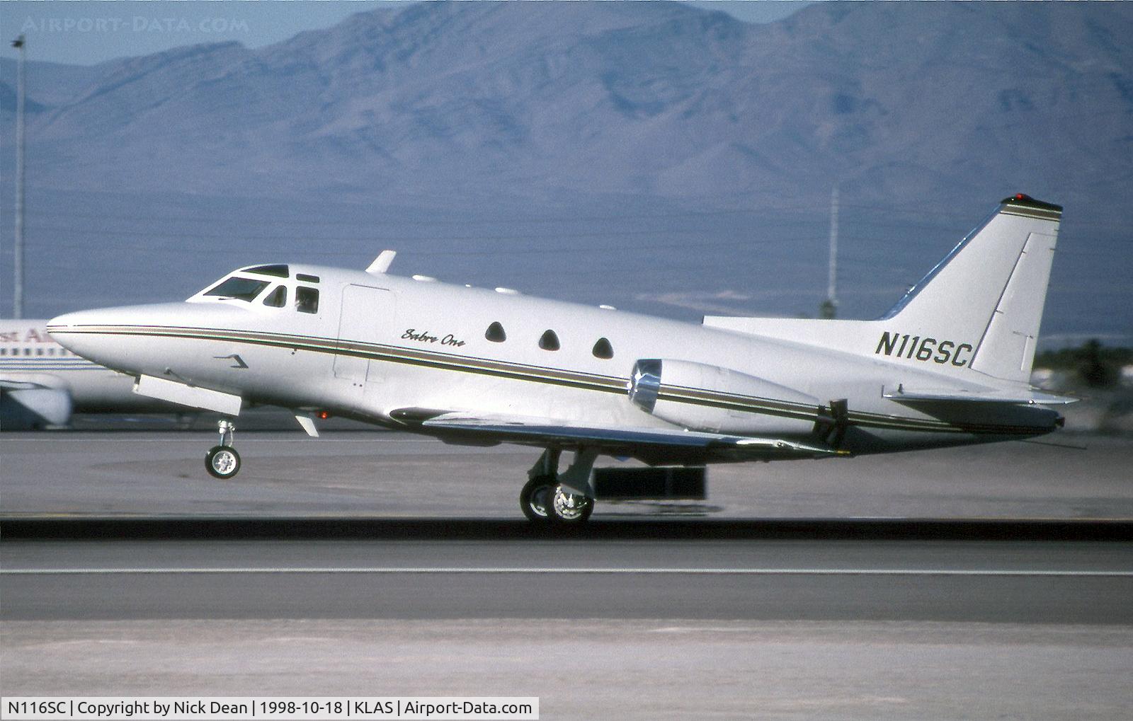 N116SC, 1963 North American NA-265-40 Sabreliner C/N 282-1, KLAS