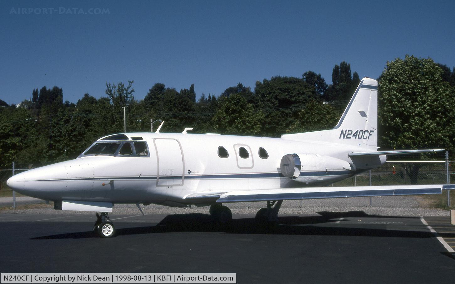 N240CF, 1973 North American NA-265-40 Sabreliner C/N 282-132, KBFI