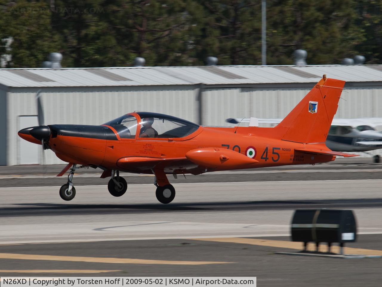N26XD, 1987 SIAI-Marchetti F-260C C/N 40-016, N26XD arriving on RWY 21