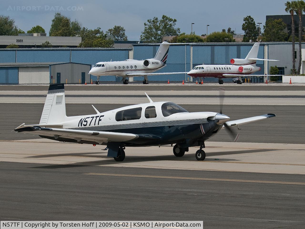 N57TF, 1998 Mooney M20M Bravo C/N 27-0257, N57TF taxiing