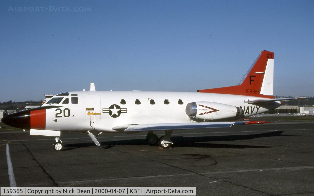 159365, North American Rockwell CT-39G Sabreliner C/N 306-70, KBFI