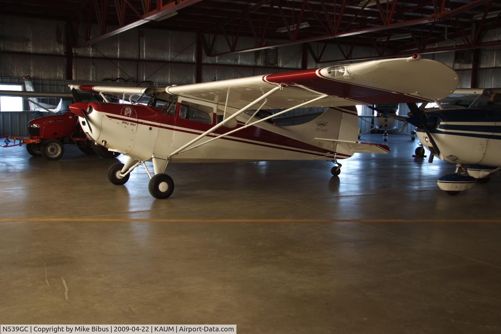 N539GC, 1947 Aeronca 11AC Chief C/N 11AC-1850, In the hangar@ AUM