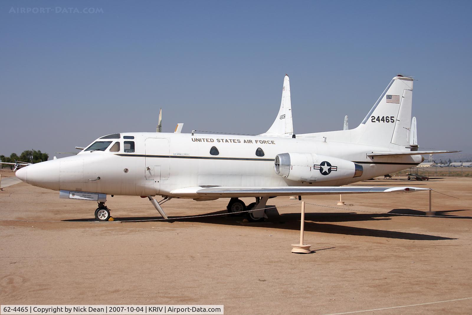 62-4465, 1962 North American CT-39A Sabreliner C/N 276-18, KRIV