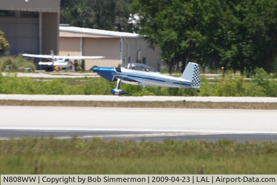 N808WW, 2008 Vans RV-8 C/N 81149, Arriving at Sun N Fun 2009 - Lakeland, Florida